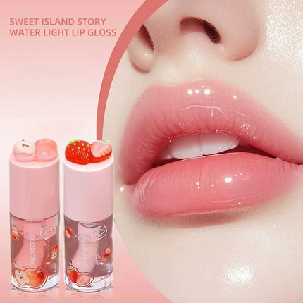 Jojo Diary Fruit Scented Lip Oil: Provides Hydration and Moisturizing, Preventing Chapped Lips and Improving Wrinkles, and Is a Korean-Style Water Gloss Lip Gloss Suitable for Winter Lip Care.