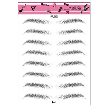 Brow stickers Water-based Lasting 4D Hair-like Eyebrow Authentic Eyebrow Tattoo Sticker False Eyebrows