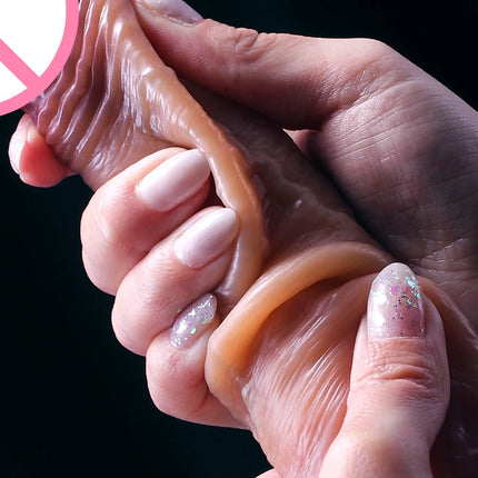 Wearable Realistic Strapon Dildo Skin Testicles Sliding Anal Vagina Sexy Adult Masturbation Big Penis for Women Sex Toys Dildos