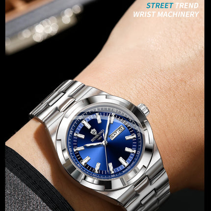 BINBOND New Luxury Quartz Men's Wristwatch Sport Men Watches Waterproof Luminous Date Week Stainless Steel Men's Watch Male Reloj
