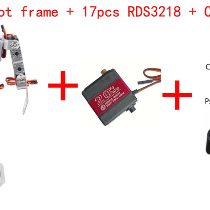 17 Dof Biomimetic Humanoid Robot Frame FOR Dual-Axis Servo RDS3115 Fighting Competition Dance Bipedal for Programmable Robot