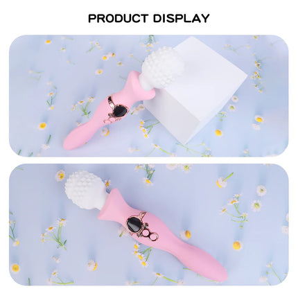 New Sex Toys Dildo Powerful Vibrator for Women AV Magic Wand G-spot Orgasm Masturbator Double Head Stimulation Vibrator