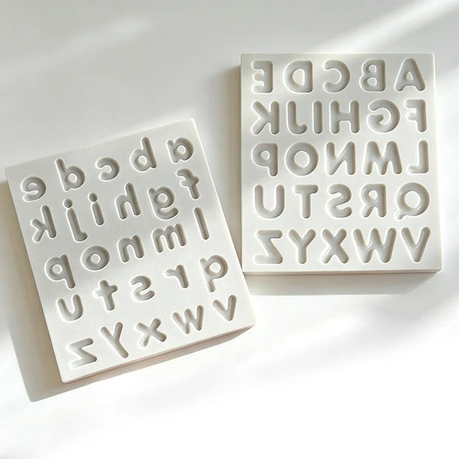 Capital Lower Case Letter Silicone Sugarcraft Mold Cookie Cupcake Chocolate Baking Mold Fondant Cake Decorating Tools