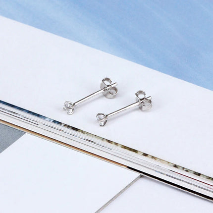 BOAKO 3 Piece 925 Sterling Silver Earrings Set For Women Mini Stud Earring 18K Gold Plated Fine Jewelry Boucle Oreille Femme
