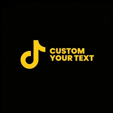 Personalized Car Sticker with TikTok Name PVC Iridescent Waterproof Auto Decal Free Design Service