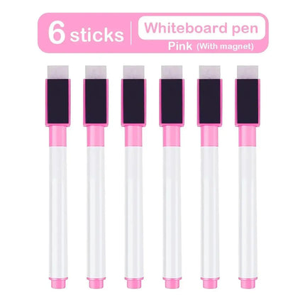 8Pcs Magnetic Erasable Whiteboard Pen Color Options Numbering White Board Marker Pen Stationery Office School Teaching Supplies