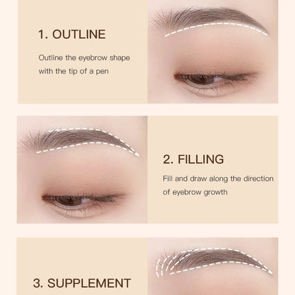 Life Girls Liquid Eyebrow Pen 0.01mm Ultra-Fine Smooth Waterproof Easy Application Natural 3D Eyebrows Makeup