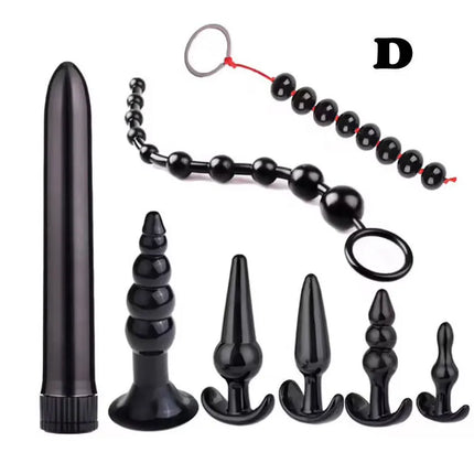 4/5/7/8Pcs/Set Silicone Butt Plug Dildo Masturbation Anal Plug Vaginal Plug Sex Toys Combination Anal Bead Dilator Toys for Gay