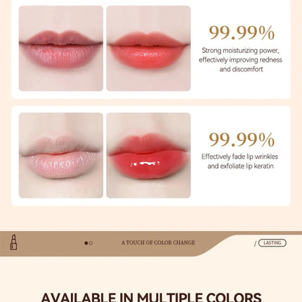 GECOMO Black Magic Lipstick - Moisturizing Gloss, Long-Lasting, Temp-Sensitive Color Change, Lip Hydration,Korean makeup