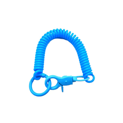 Colorful Lobster Clasp ID Card Holder Lanyard Keyring Anti-lost Spring Rope Retractable Keychain Mobile Phone Chain