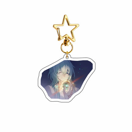 Game Honkai Star Acrylic Keychains Stand Cyrene DanHeng Evernight Cerydra Castorice Phainon Figure Pendant Car Key Chain Gifts