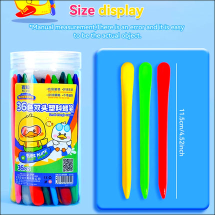 12/24/36Colors Kawaii Triangle Crayons Washable Non-Toxic Oil Pastels Kids Art Supplies Drawing Painting Set Toddler Gift