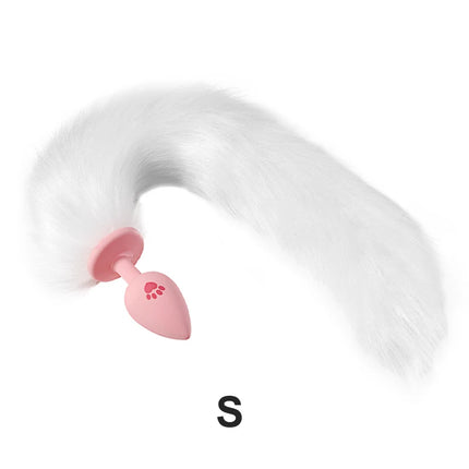 Runyu Cat Paw Anal Plug Sexy Adult Fetish Butt Plug Sexy Gadgets Penetration Anal Toy with Hairball Fox Tail But Pluk Sex Toys
