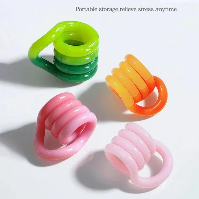 Color Changing Twist Fidget Toy Temperature Activated Sensory Stress Relief Kids Adults Decorative Small Ornaments