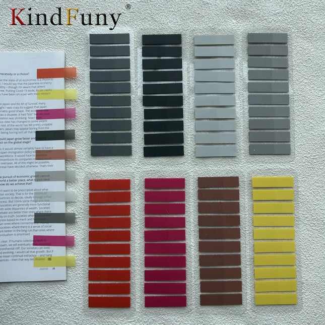 200 PcsTransparent Colorful Index Creative Memo Pads Office School Stationery Self-Adhesive Stickers Sticky Note Pads