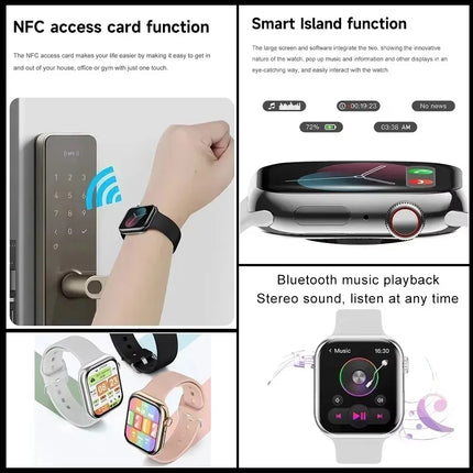 New Smart Watch Women Series 10 Screen Bluetooth Call Heart Rate Blood Pressure Men GPS Smartwatch for Android IOS Sports Watch