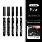 5Pcs Silver 0.8mm