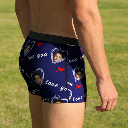 Personalized Face Photo Underwear Custom Boxer Briefs Custom Men Birthday Gift For Husband Anniversary Gift for Dad