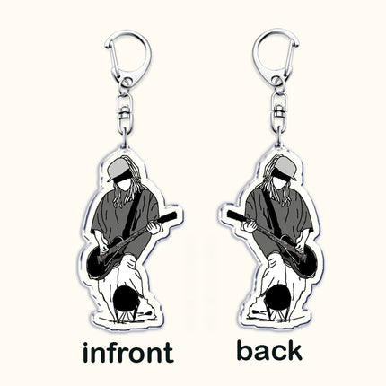 Tokio Hotel Band Chibis Keychains for Accessories Bag I Love Bill Tom Kaulitz Georg Listing Keyrings Jewelry Friends Fans Gifts