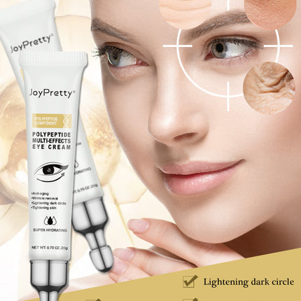 Joypretty Polypeptide Multi-effects Eye Cream 0.7oz Lifting Refining Moisturizing Eye Cream Anti Aging Eye Cream Wrinkle Removal
