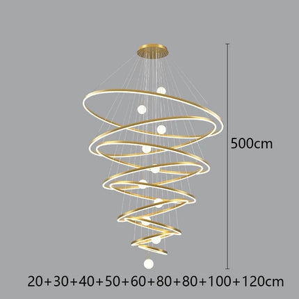 Modern home decor led lights pendant light lamps forstaircase Chandeliers for living room hanging light indoor lighting