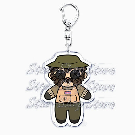 Hot Military Game Ghost Chibis Keychains for Accessories Cod Soldier Soap Simon Riley Keyring Jewelry Fans Friends Gaming Gifts