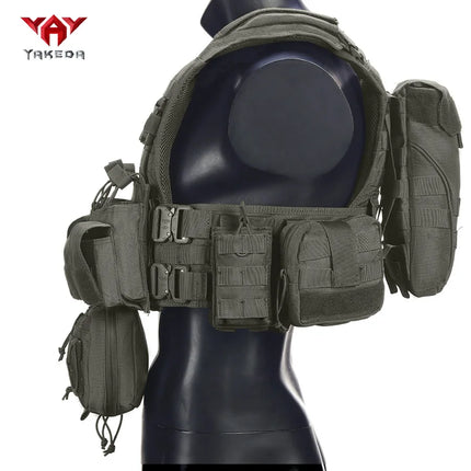 YAKEDA Quick Release Hunting Vest - 4 Metal Buckles Triple Mag Pouch / YAKEDA Quick Release Hunting Vest - 4 Metal Buckles Triple Pouch