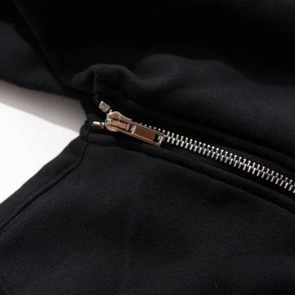 New Hoodies Men zipper Cardigan harajuku black sweatshirts hip hop swag style skateboard streetwear Cloak Hooded jacket coat