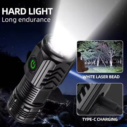 Ultra Powerful Flashlight 3Core LED Mini Tactical Flashlight USB Rechargeable High Power LED Torch With Magnet Hand Lamp Gift