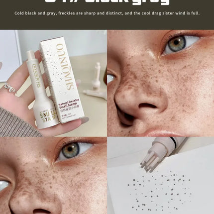 Liquid Air Cushion Freckle Stamp Pen SHAQINUO Five-point Head Freckle Natural Simulation Fake Dot Spot Pen Waterproof Lasting