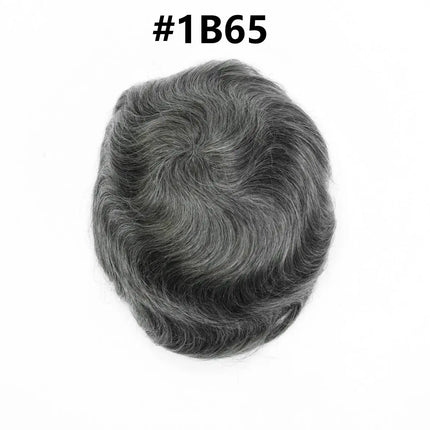 Os21 0.03-0.04mm NG Clearance Thin Skin Toupee Capillary Prothesis Hair Piece For Men Hair Replacement System V Loop Men Toupee