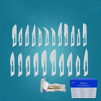 300pcs/3Box Disposable Medical Carbon Steel Sterile Surgical Blades for Eyebrow,Dental,Dissection, Podiatry, Grooming, Lab