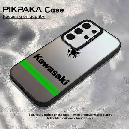 Maisto K_kawasakiES Phone Case For Samsung Galaxy S25 Edge S24 S23 S22 S21 S20 Ultra Silicone Colorful Silver Phone Case