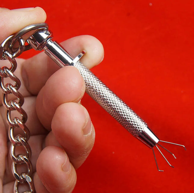 BDSM Spring Loaded Nipple Grabber Claws Clamps,Metal Breast Clips With Connecting Chain ,Sex Toys for Couples,Adult Games