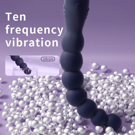 10 Speed Anal Plug Vibrator Anal Beads Prostate Massage Butt Plug Stimulator USB Charge Sex Toys For Men Women Vibrators