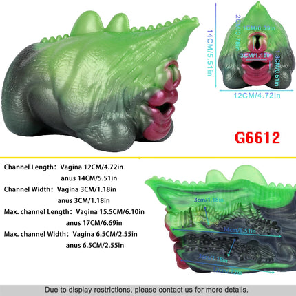 FJBHBD Fantasy Dragon Male Masturbator Ultra Realistic Silicone Dual Channel Vagina Anal Pocket Pussy Adult Men Sex Toy GEEBA