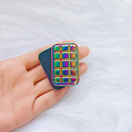 Fidget Slider Chocolate Shaped Magnetic Metal Fidget Toys EDC Adult Fidget Toys ADHD Anxiety Relief Toy Restless Toys