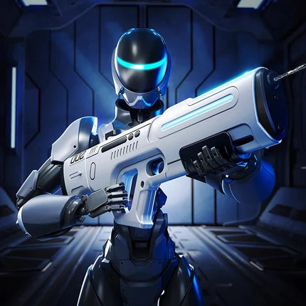 New Pulse Electric Water Gun Continuous Shooting Laser Children's Toy Gun Large Capacity Automatic Water Absorption Summer Toy