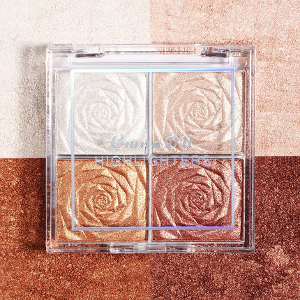 Highlighter Contour Palette illuminator Makeup 3D Bronzer Matte Contour Powder Rose Blush Highgloss Palette Cosmetics