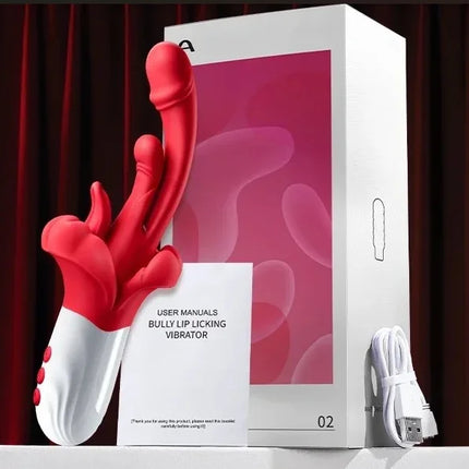 5 IN 1 Swings Tongue Dildo Vibrator for Women G Spot Stimulator for Clitoral Vaginal Anal Female Masturbator Adult Sex Toys