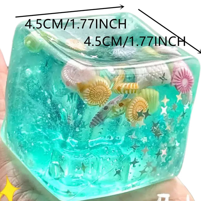 Adult Squishy Ocean Stress Balls Autism Sensory Toys for Stress and Anxiety Relief Maltose Water Ball Fidget Toys Bulk Gift