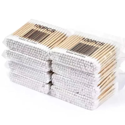 100/300/500/1000pcs Double Head Cotton Swab Women Makeup Cotton Buds Tip for Wood Sticks Nose Ears Cleaning Health Care Tools