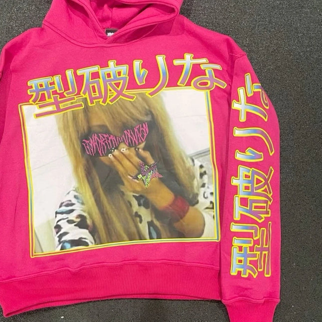 Harajuku Y2k Drolandmiller Hoodies Women Gothic Punk Streetwear Grunge Top Sweatshirt Goth Oversized Hip Hop Hoodie Clothes