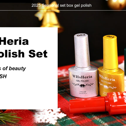 Christmas Gel Nail Polish Set, 6 Colors Sparkle Glitter Gold Silver Gel Polish New Year's Day Gifts for Ladies