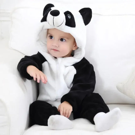 0 1 2 3 4 Years Kigurumi Pajamas for Toddler Baby Clothes Children Outfits Infant Dinosaur Unicorn Cat Robbit Cosplay Costumes