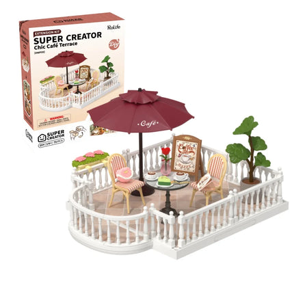 Rolife DIY Miniature Dollhouse Kit with Accessories Model Supply Store Kit with LED to Build Decent Birthday Gift