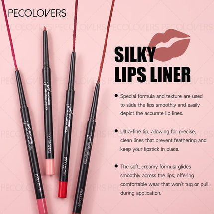 1PC Long-Lasting Matte Lip Liner Pencil - Wax Formula, Easy-Apply Lip Pencil for Precise Liner & Full Lips, Durable Makeup