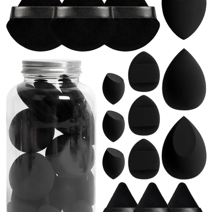 Spring 15 Cans,3 Loose Powder Puffs & 3 Mini Loose Powder Puffs & 3 Mini Makeup Eggs & 3 Mini Air Cushion Puffs, Foundation Mix