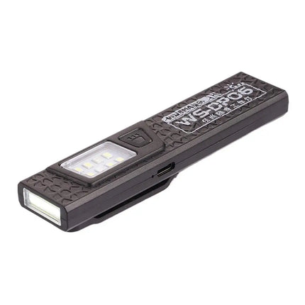 1/2Pcs Mini Portable Rechargeable LED Torch Light Waterproof Work Pocket Flashlight with Magnetic Grip Compact LED Flashlight