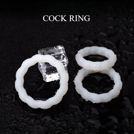 Luminous Cock Ring Silicone Thread Penis Ring Sex Toys for Men Delay Ejaculation Cockring Sexy Products Sex Shop